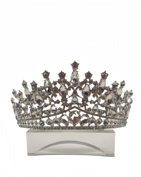Luxury diamond crystal crown crown female wedding headdress alloy crown Luxury diamond crystal crown crown female wedding headdress alloy crown