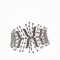 Alloy headdress simple and fashionable all-match leaf rhinestone non-slip headband