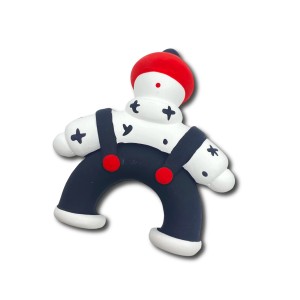 Cow In White Clothes And Black Overalls  Car Perfume Air Conditioner Vent Clip