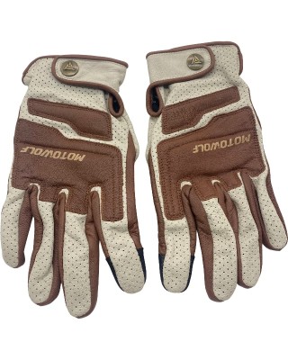 Motorcycle Riding Leather Retro Gloves