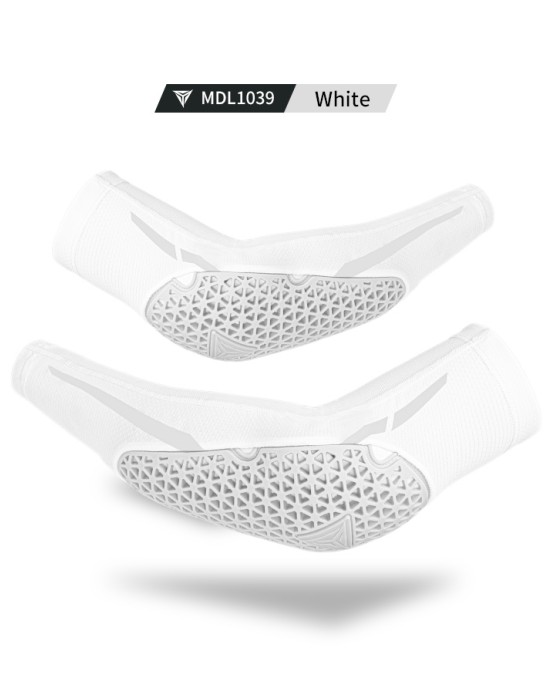 Motorcycle Outdoor Anti-Collision High Elastic Sunscreen Elbow Pads TPE(White) Motorcycle Outdoor Anti-Collision High Elastic Sunscreen Elbow Pads TPE(White)