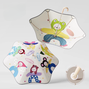 Children's Umbrella Rounded Corner Large Happy Every Day (Double Layer)