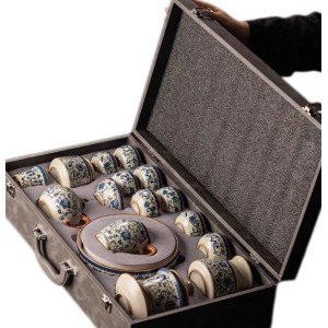 Blue and white  kungfu tea sets