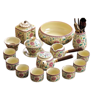 Enamel kungfu tea sets