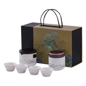  White&Ink Painting kungfu tea sets
