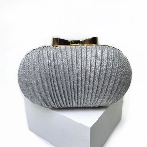New Pleated Butterfly Goose Egg Evening Bag Chain Evening Bag