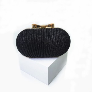 New Pleated Butterfly Goose Egg Evening Bag Dress Chain Evening Bag