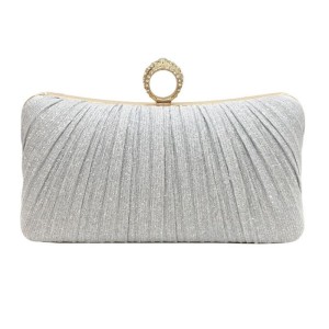 New style evening bag pleated clutch wholesale evening bag ladies banquet bag