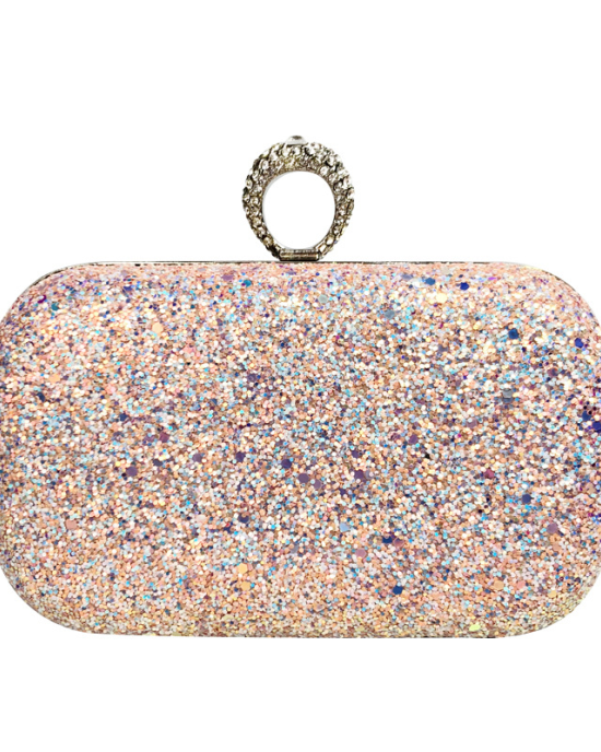 Evening Bag One Shoulder Ladies Clutch Bling Ring Diamond Evening Bag 