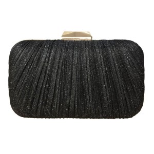 Fine flash pleated European and American banquet bag  dress evening bag